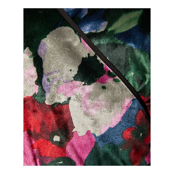 NWT, Zara, Floral Printed Velvet Kimono Dress - Picture 4 of 4